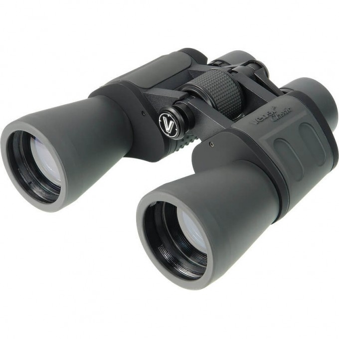 Бинокль VEBER CLASSIC БПШЦ 10x50 VRWA широкоугольный, серый 23908 Бинокль VEBER CLASSIC БПШЦ 10x50 VRWA широкоугольный, серый 23908