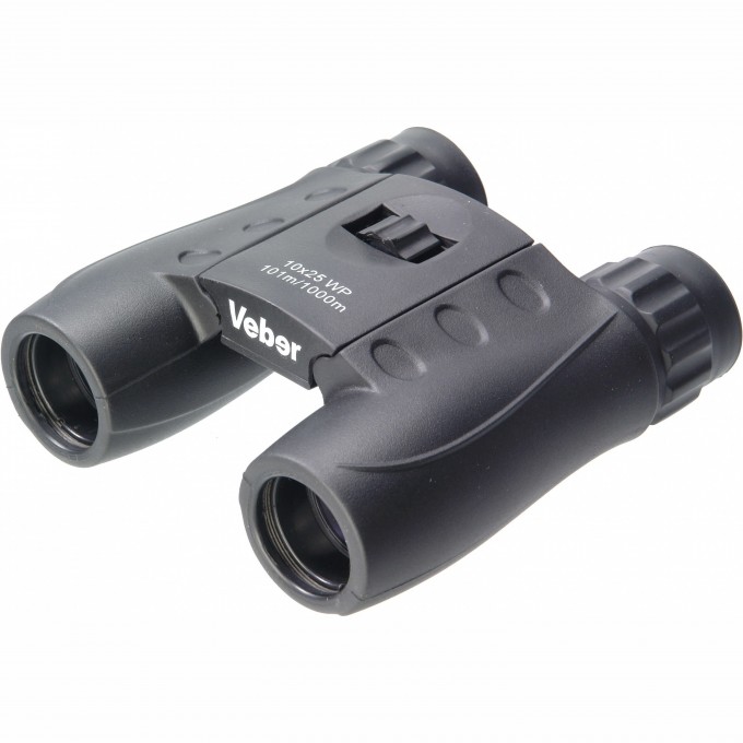 Бинокль VEBER WATERPROOF 10x25 черный 20762 Бинокль VEBER WATERPROOF 10x25 черный 20762