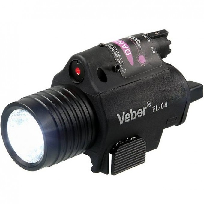 Подствольный фонарь VEBER FL-04 с лазером 22486 Подствольный фонарь VEBER FL-04 с лазером 22486